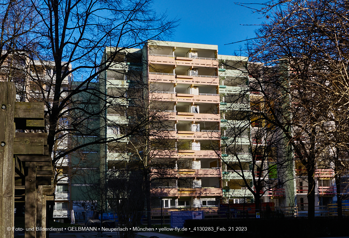 21.02.2023 -  Mega-Sanierung in der Kurt-Eisner-Straße in Neuperlach